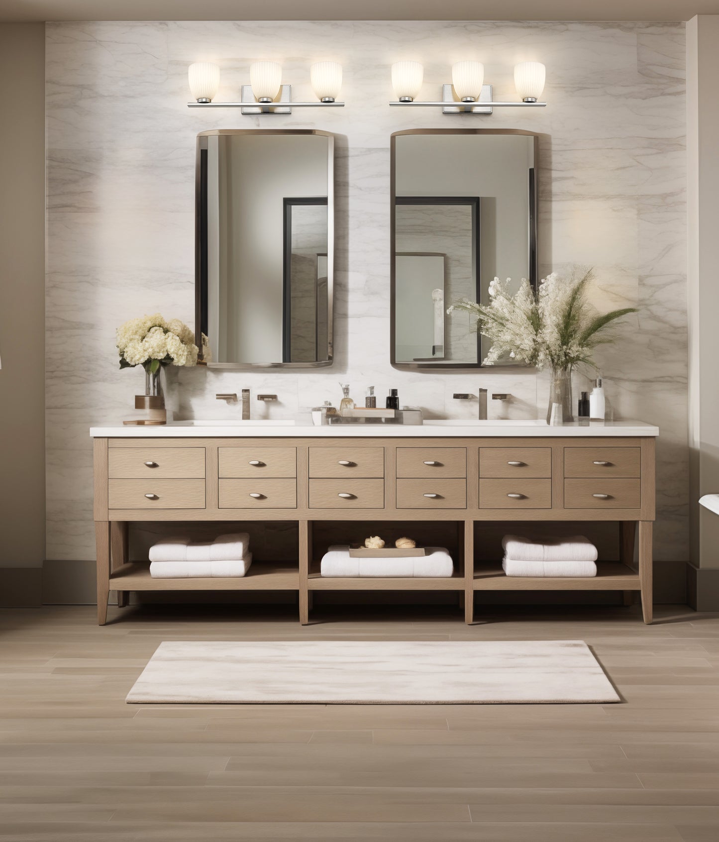 7518-3V-BN - Naya 3 Light 24" Vanity - Brushed Nickel
