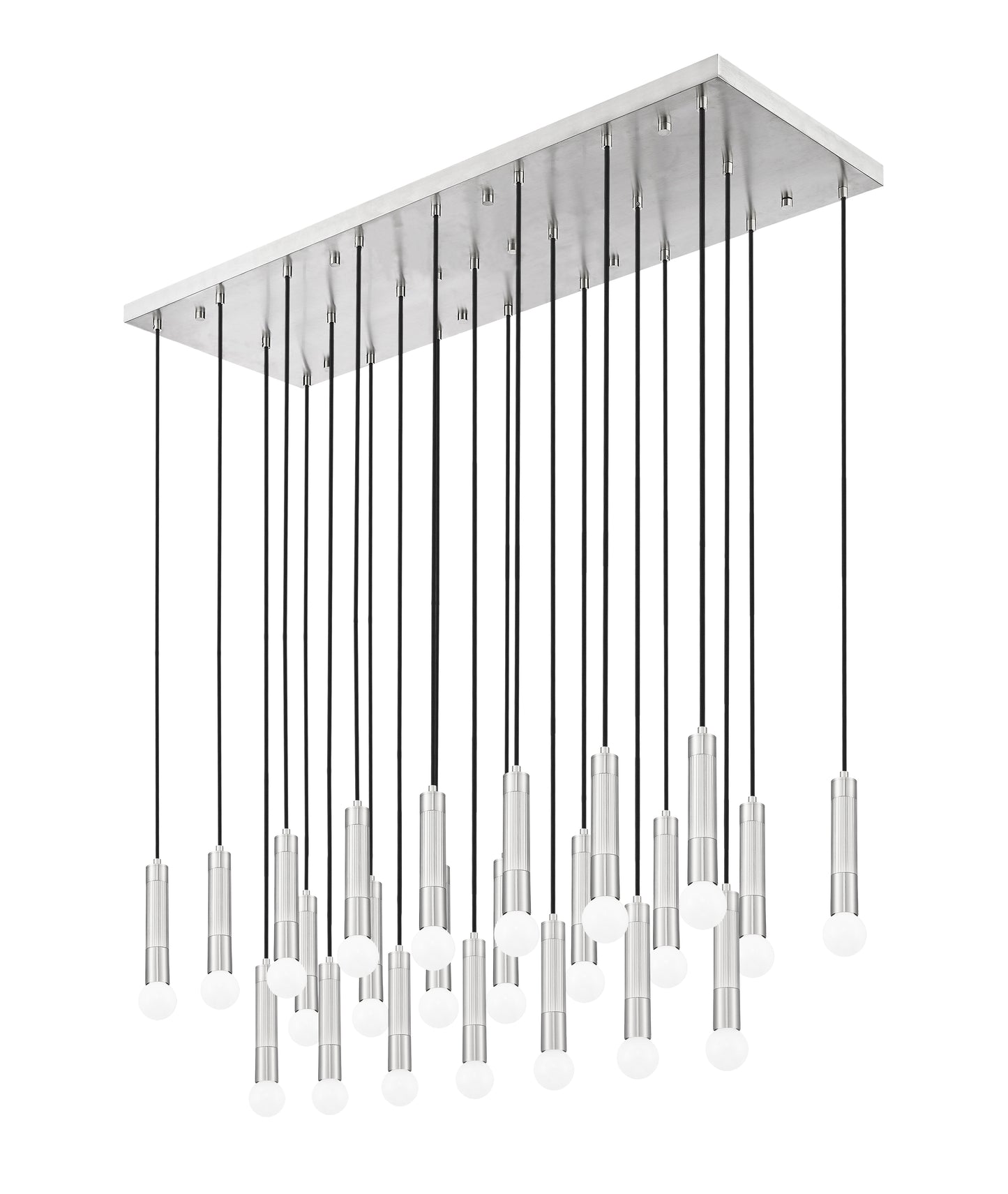 1956P-23L-BN - Stari 23 Light Linear 54" Chandelier - Brushed Nickel