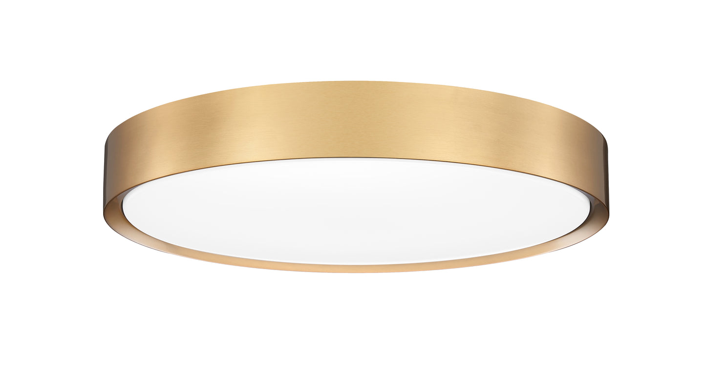 1014F20-MGLD-LED - Kawan 1 Light Flush 20" Mount - Modern Gold