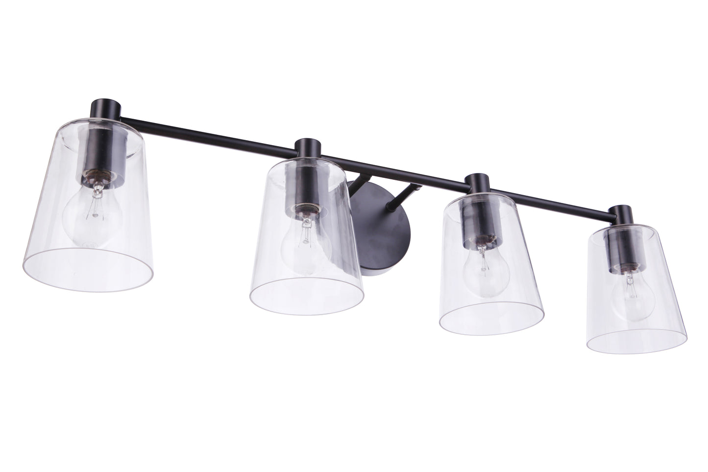 12633FB4 - Emilio 4 Light 33" Wide Vanity Light - Flat Black