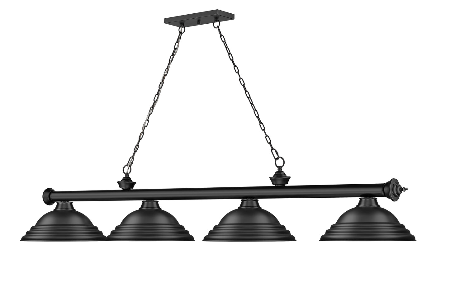 2306-4MB-SMB - Cordon 4 Light 82" Billiard - Matte Black