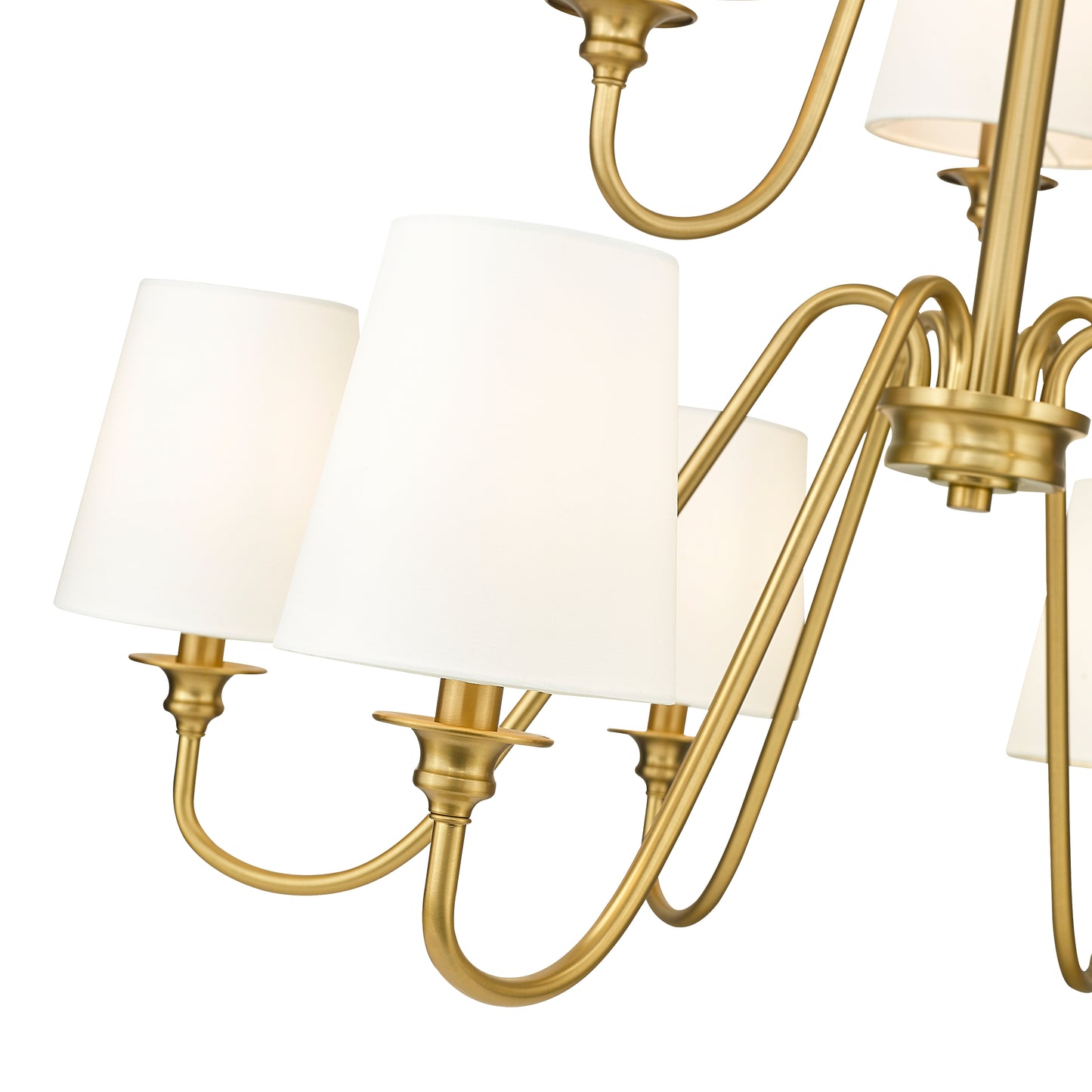 7509-9-32MGLD - Gianna 9 Light 32" Chandelier - Modern Gold