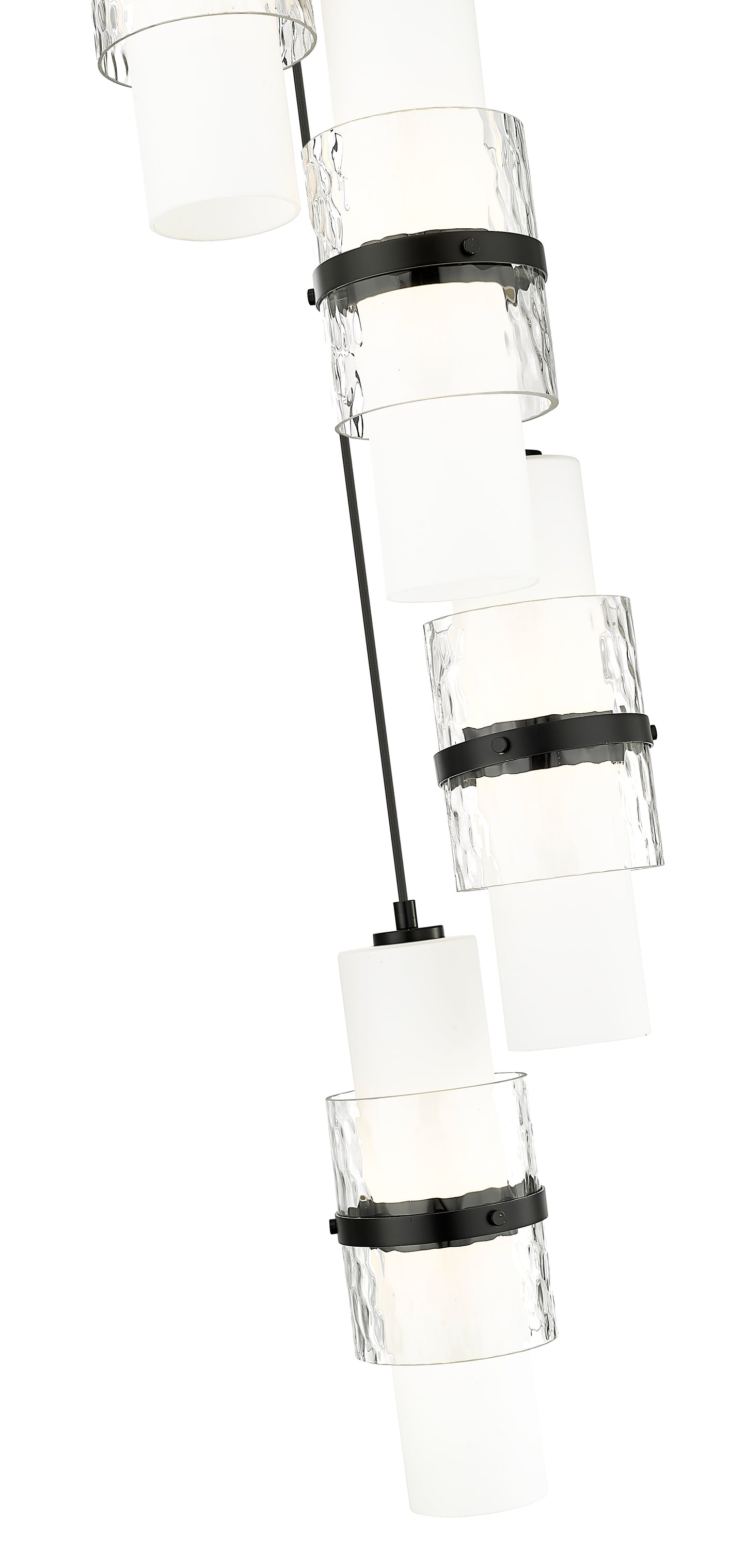1946P-5R-MB - Cayden 5 Light 12" Chandelier - Matte Black