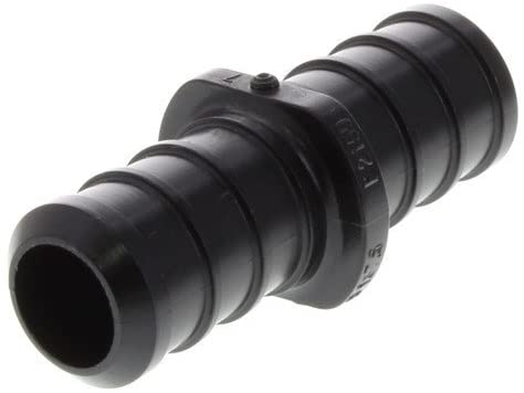 43402 - PureFlow Zero Lead Poly Alloy PEX Crimp Coupling with 3/8" by 3/8" Crimp x Crimp