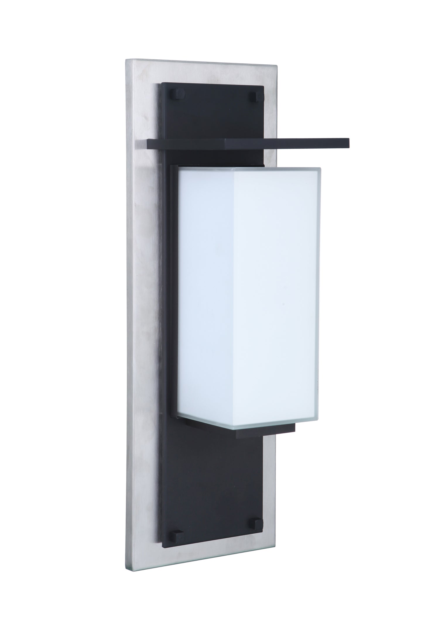 ZA2522-SSMN-LED - Heights 1 Light 24" High Outdoor Wall Lantern - Stainless Steel / Midnight