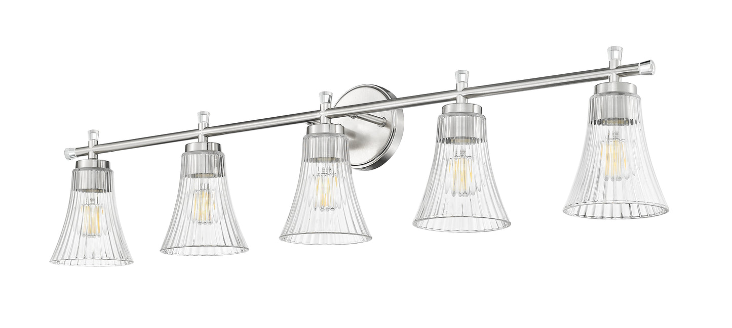 7519-5V-BN - Belle 5 Light 42" Vanity - Brushed Nickel