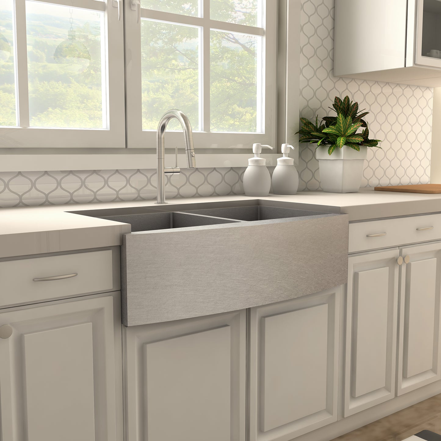VLT-KF-BN - Voltaire Pull Down Kitchen Faucet in Brushed Nickel