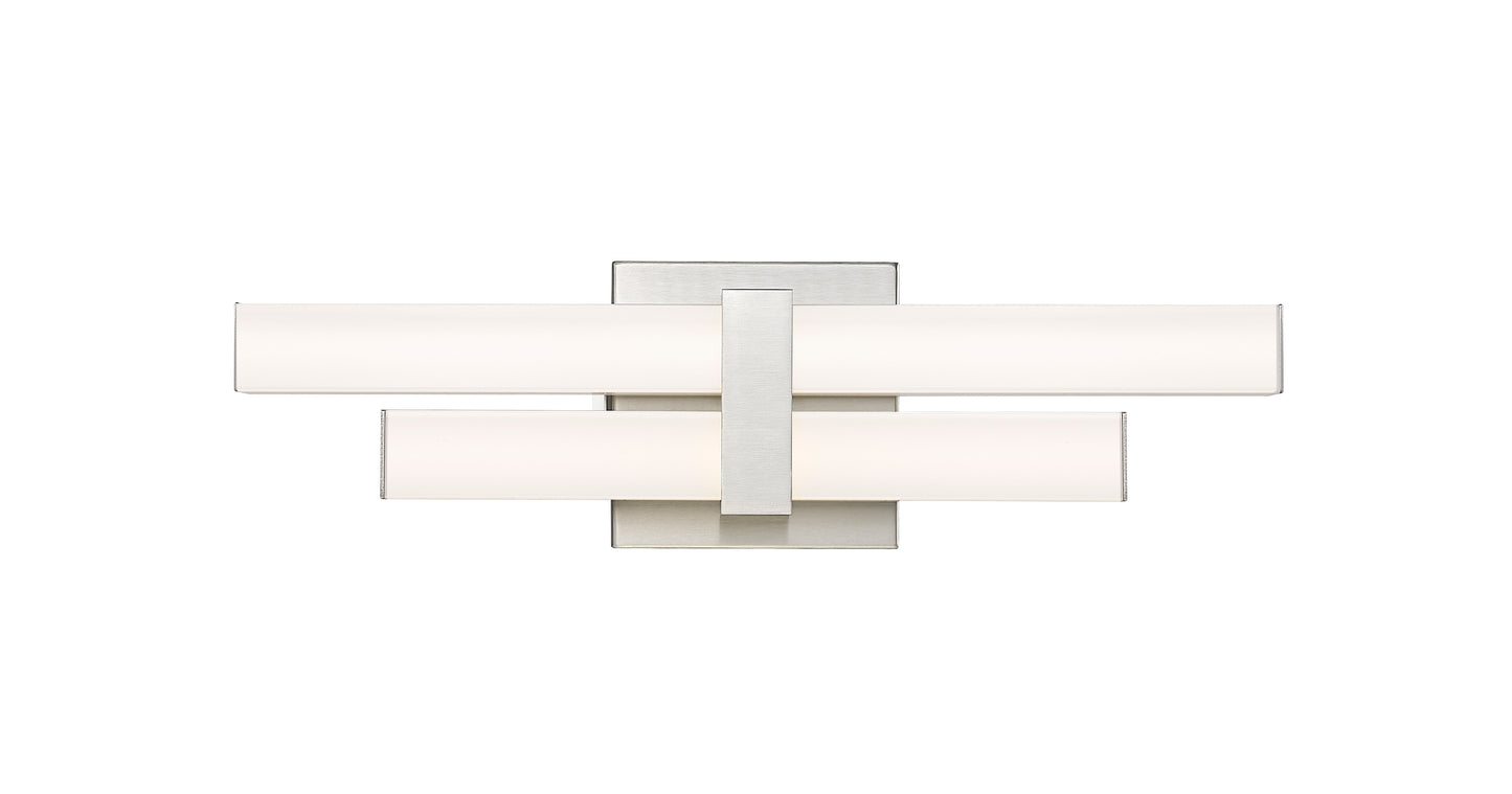 1008-18W-BN-LED - Zane 2 Light 18" Vanity - Brushed Nickel