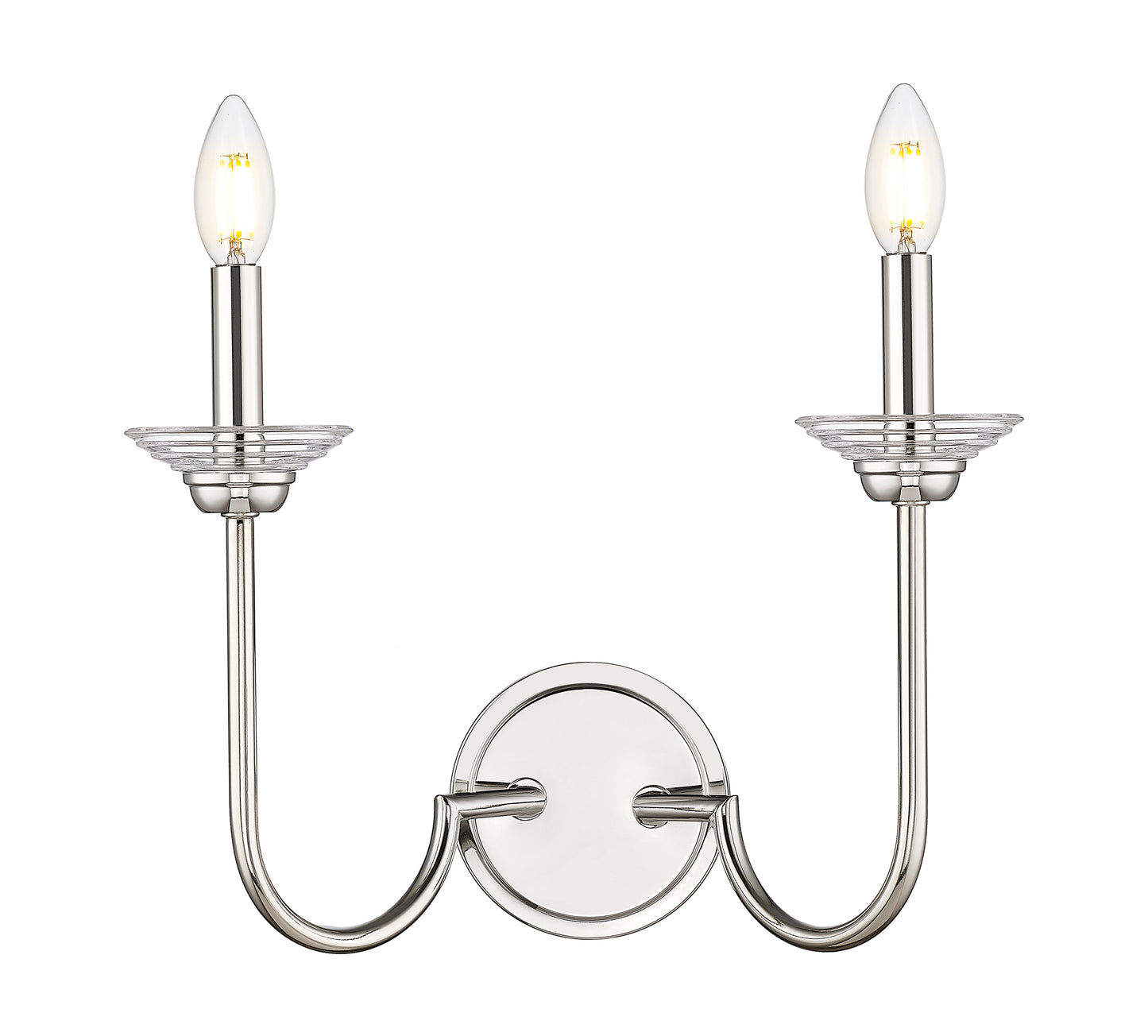 352-2S-PN - Allistair 2 Light Wall 12" Sconce - Polished Nickel