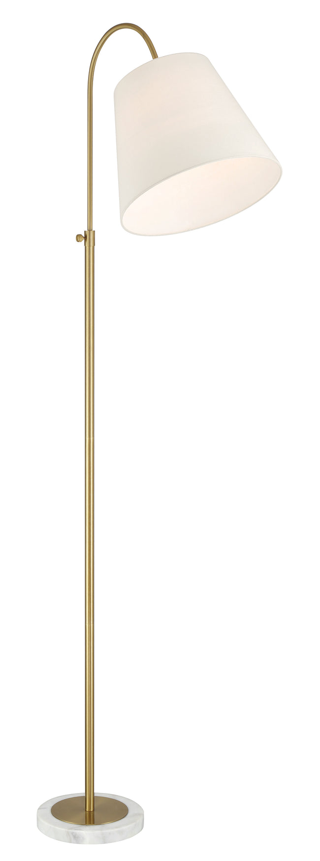 87006SB-F - Girard 1 Light 72" High Floor Lamp - Satin Brass