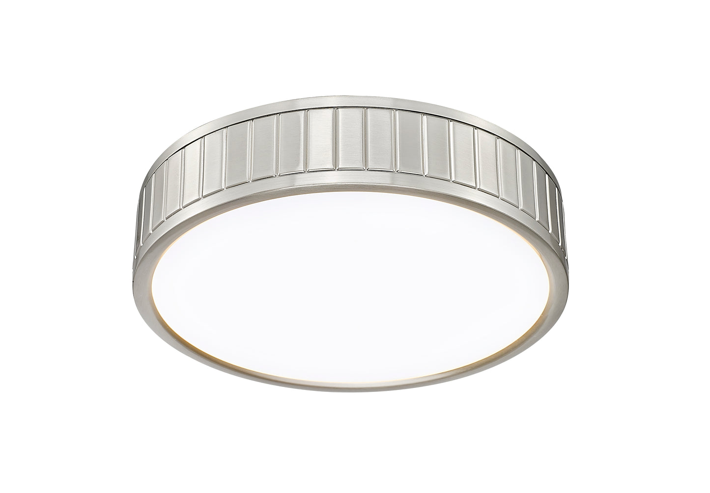 1005F12-BN-LED - Madison 1 Light Flush 12" Mount - Brushed Nickel