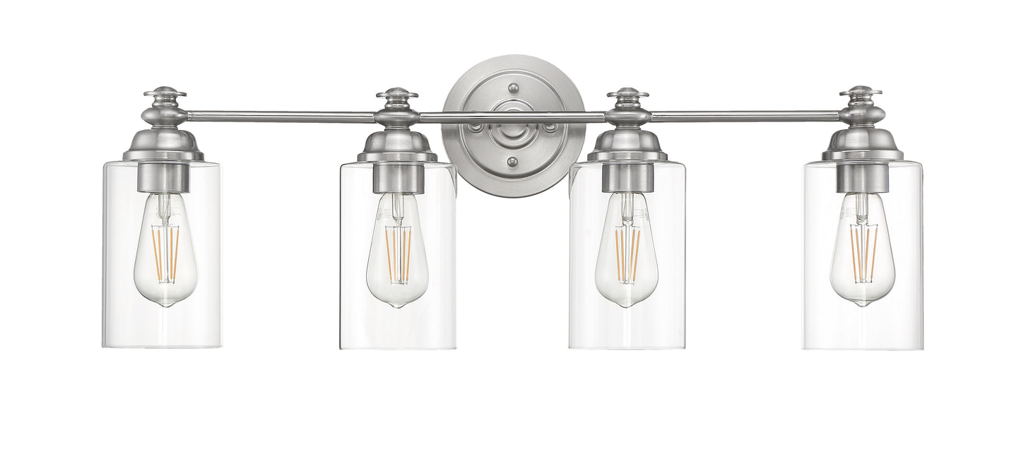 49804-BNK-C - Dardyn 4 Light 30" Wide Vanity Light - Brushed Nickel