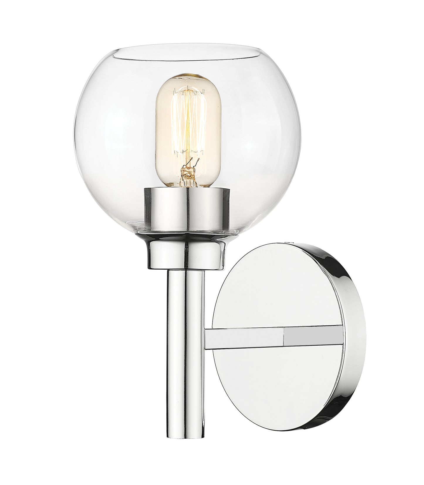 7502-1S-CH - Sutton 1 Light Wall 10" Sconce - Chrome