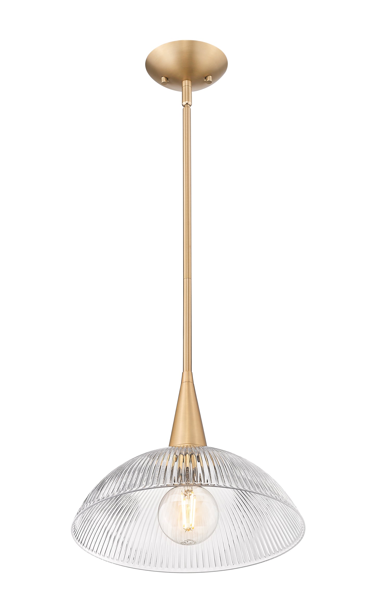 3051P12-MGLD - Lunelle 1 Light 12" Pendant - Modern Gold