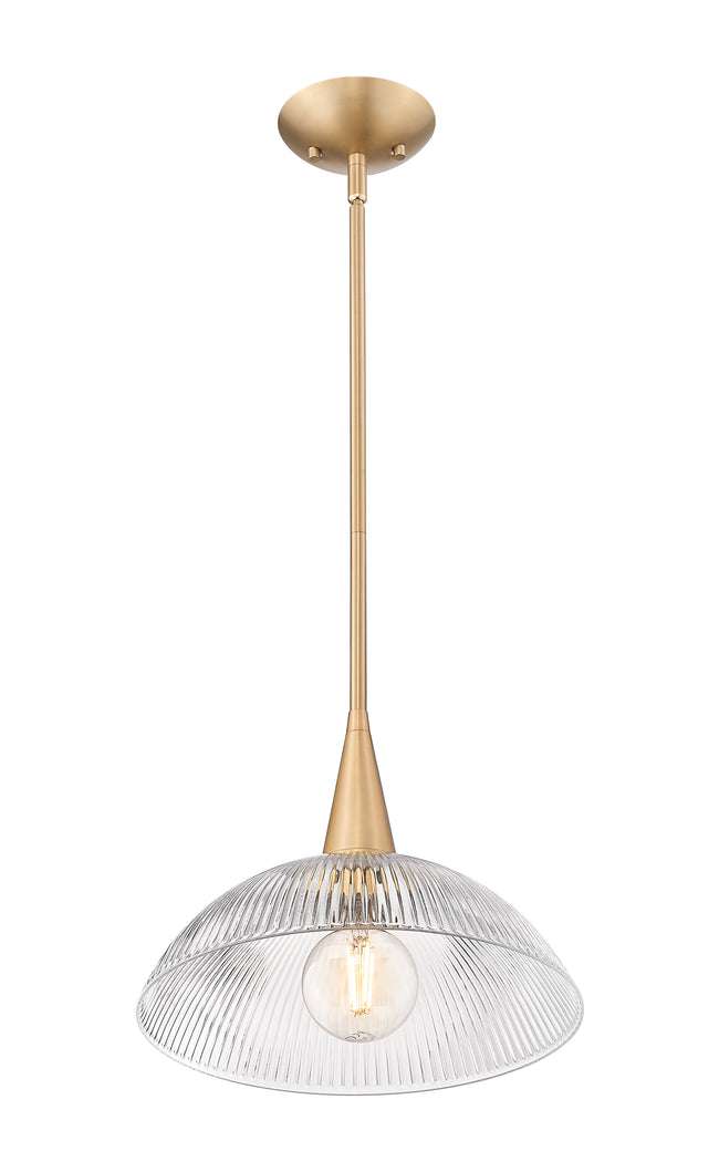 3051P12-MGLD - Lunelle 1 Light 12" Pendant - Modern Gold