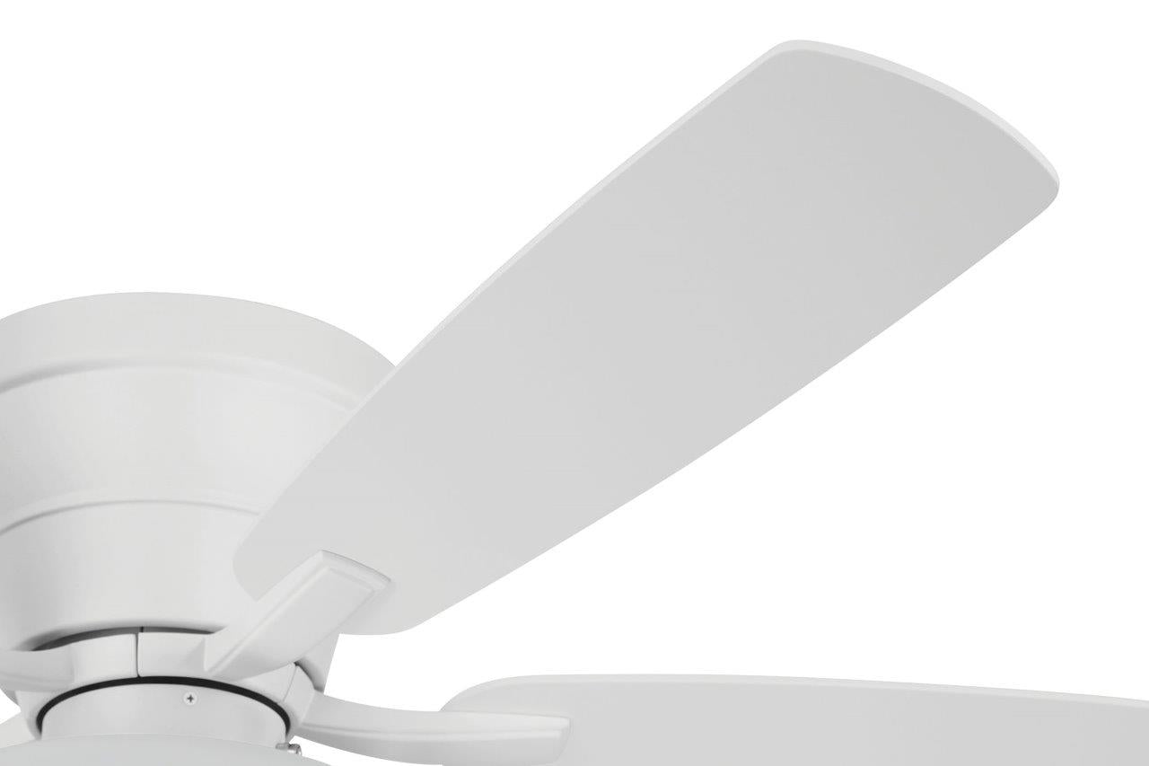 WHL52W5C1 - Wheeler 52 2-Light Bowl 52" 5 Blade Ceiling Fan with Light Kit - White