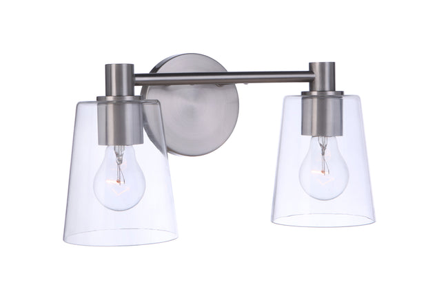 12615BNK2 - Emilio 2 Light 15" Wide Vanity Light - Brushed Nickel
