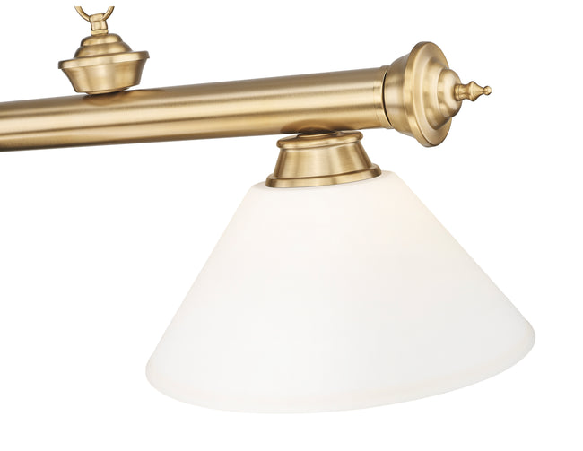 2306-3HBR-AMO14 - Cordon 3 Light 57" Billiard - Heritage Brass