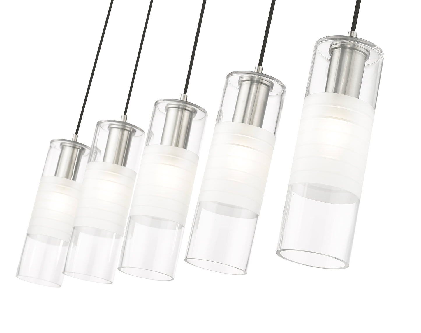 824P-5L-BN - Alton 5 Light Linear 42" Chandelier - Brushed Nickel