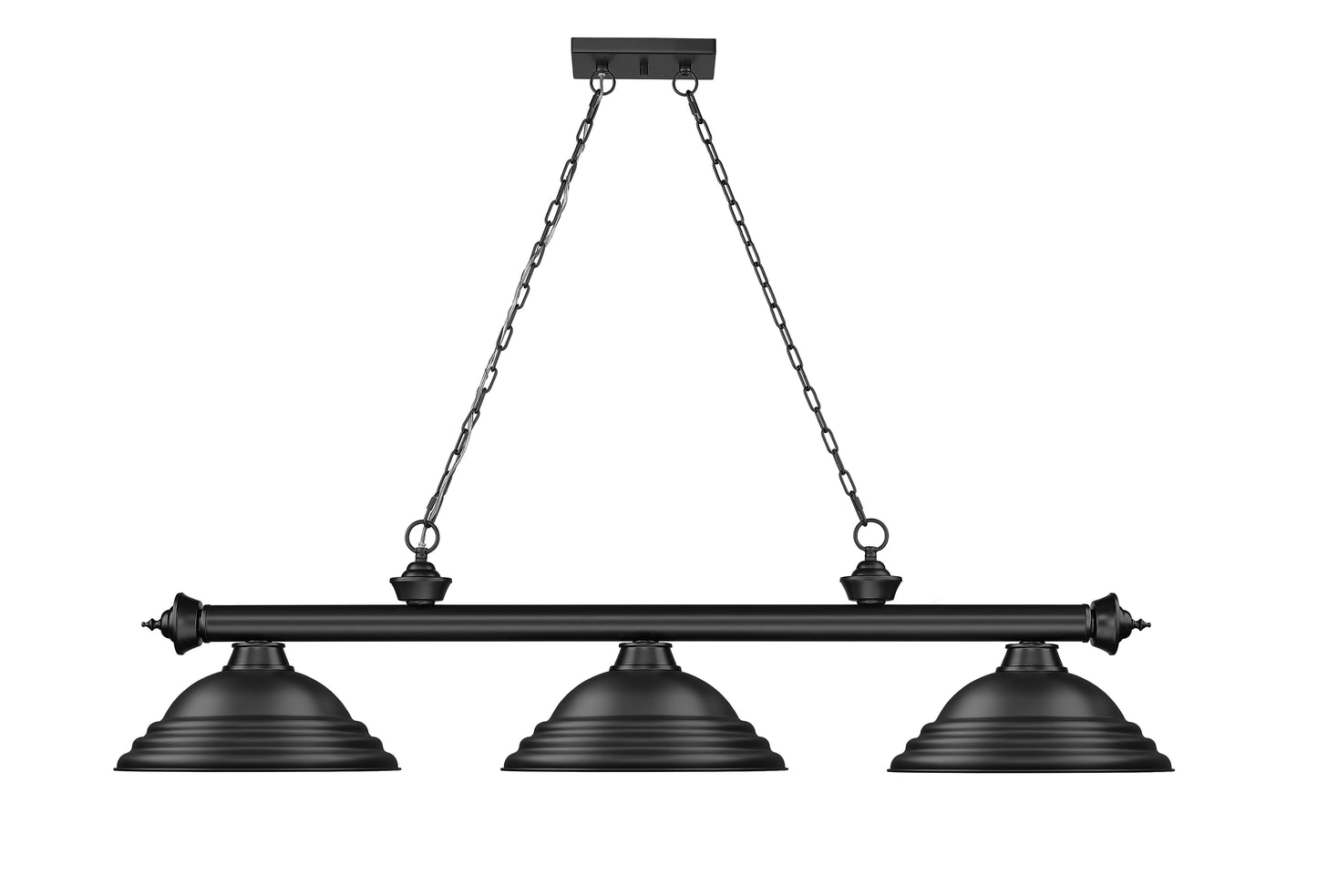 2306-3MB-SMB - Cordon 3 Light 58" Billiard - Matte Black
