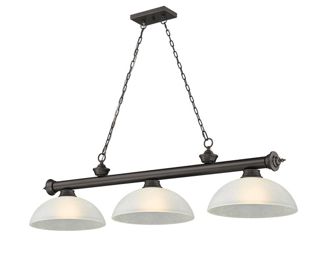 2306-3BRZ-DWL14 - Cordon 3 Light 57" Billiard - Bronze