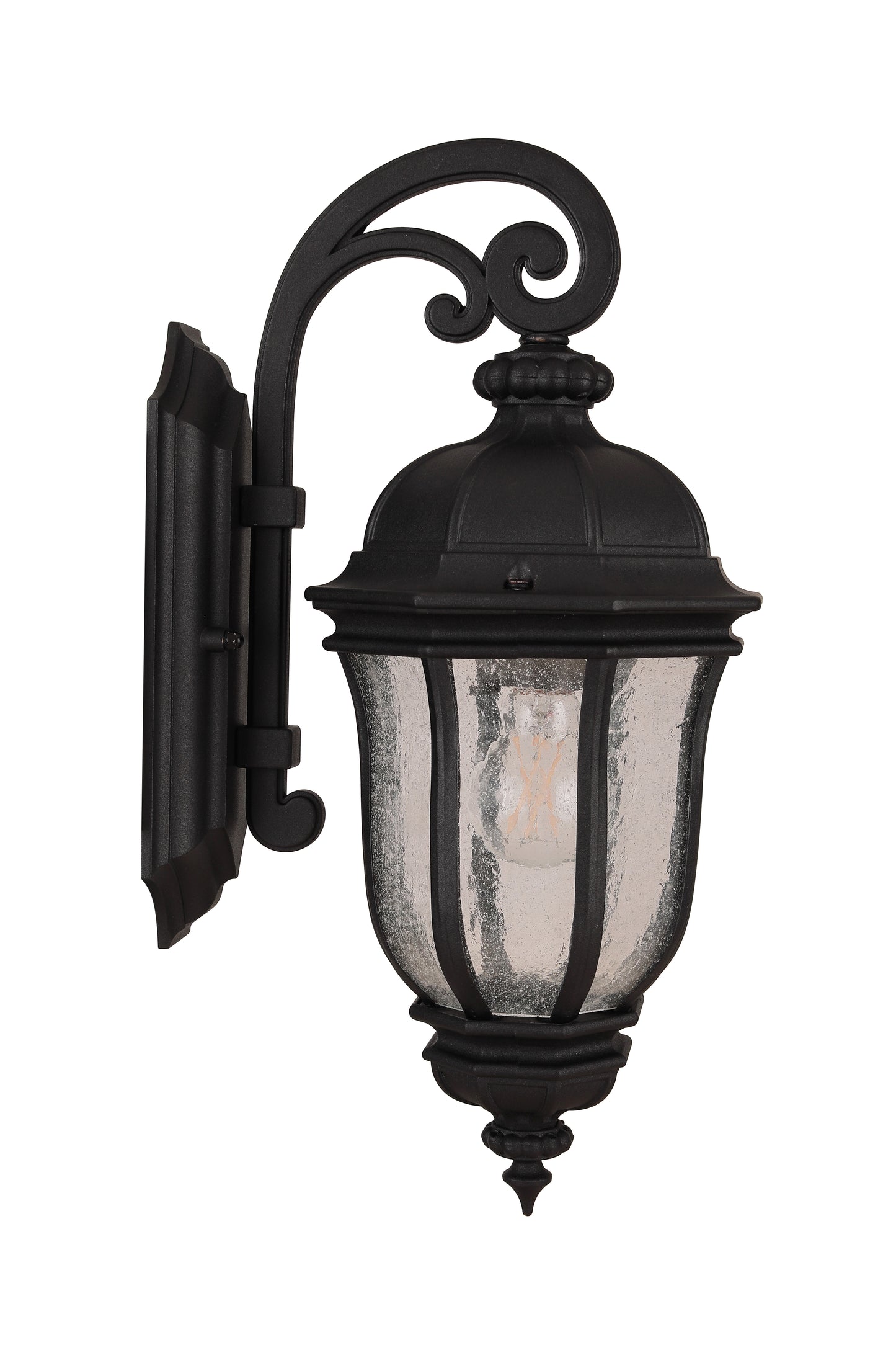 Z3304-TB - Harper 1 Light 18" High Outdoor Wall Lantern - Textured Black