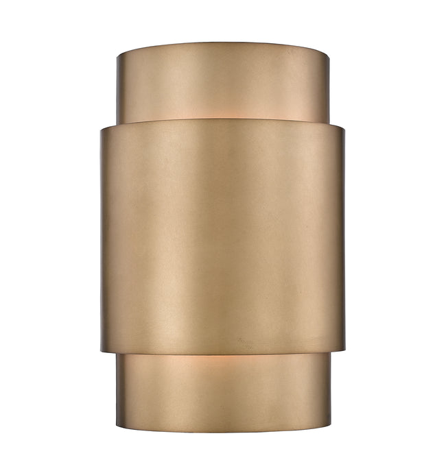 739S-RB - Harlech 2 Light Wall 13" Sconce - Rubbed Brass