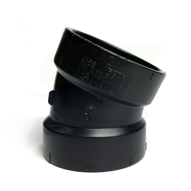 I079350 - 2" Hub ABS DWV 22-1/2 Degree Elbow 5808