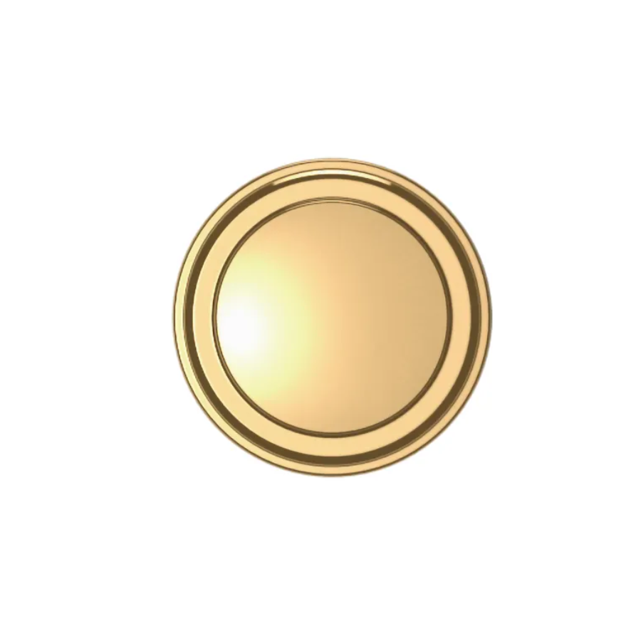 4454031 - 1" - Severin Fayerman C Knob - Unlacquered Brass
