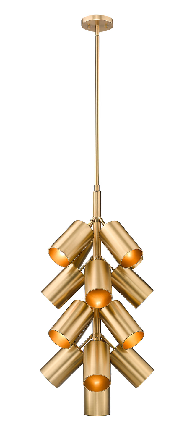 7520-17MGLD - Lumina 17 Light 17" Chandelier - Modern Gold