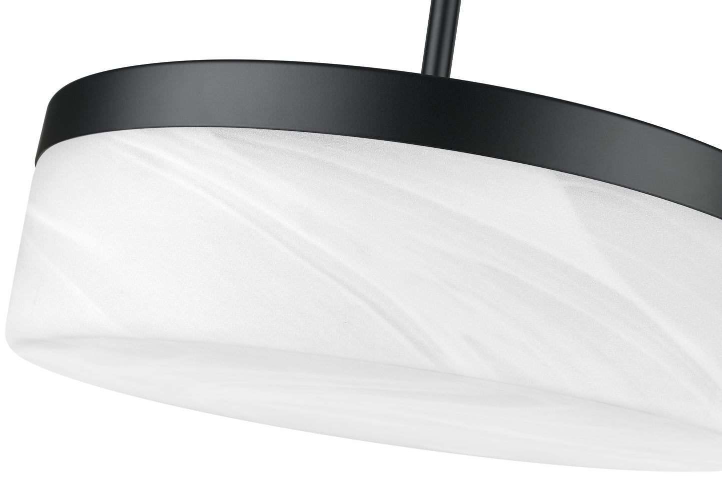 827P13-MB-LED - Renaud 1 Light 13" Pendant - Matte Black