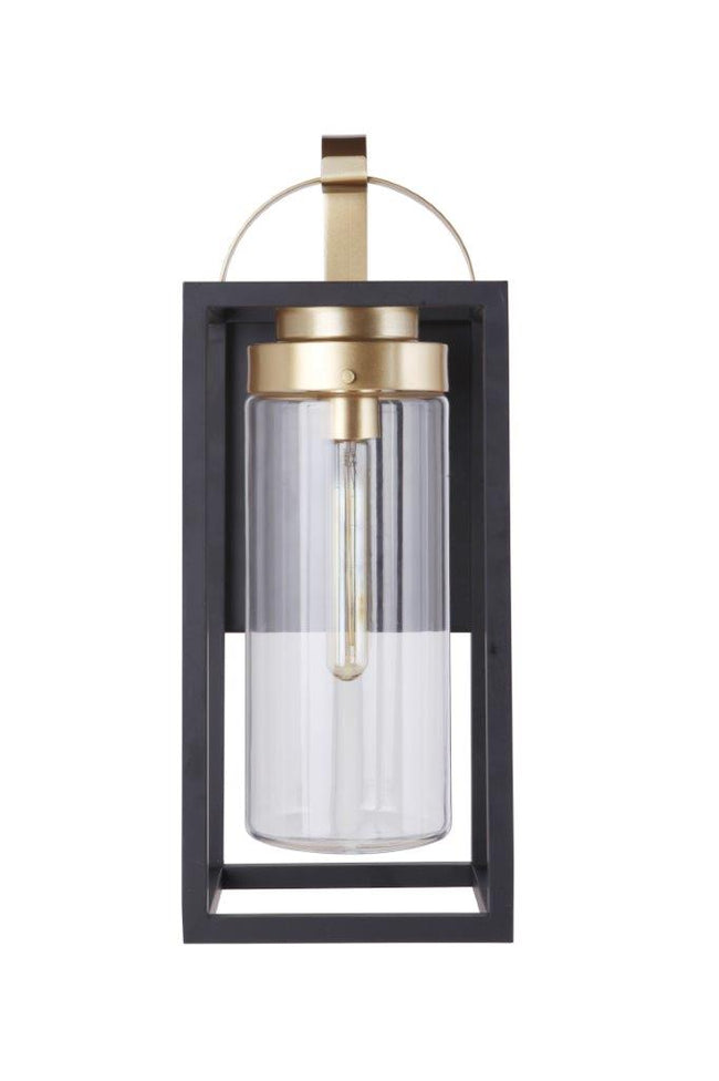 ZA4824-MNSB - Neo 1 Light 20" High Outdoor Wall Lantern - Midnight / Satin Brass