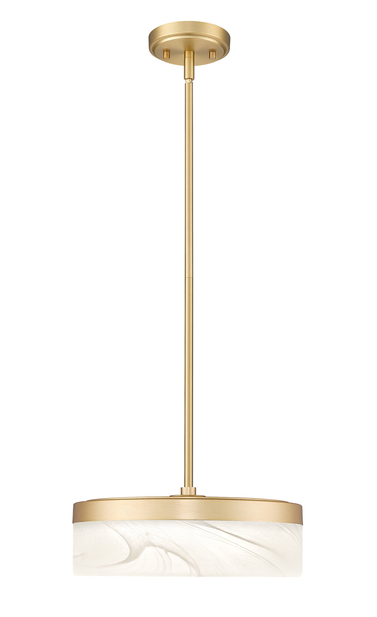 827P13-MGLD-LED - Renaud 1 Light 13" Pendant - Modern Gold
