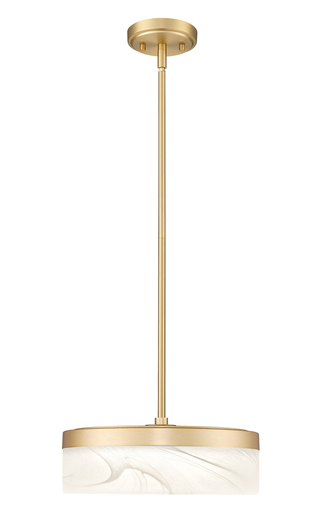 827P13-MGLD-LED - Renaud 1 Light 13" Pendant - Modern Gold
