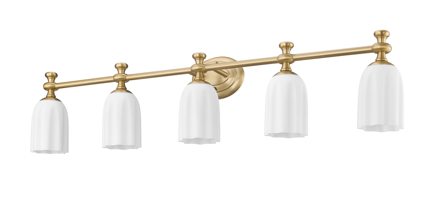 1102-5V-MGLD - Orion 5 Light 40" Vanity - Modern Gold