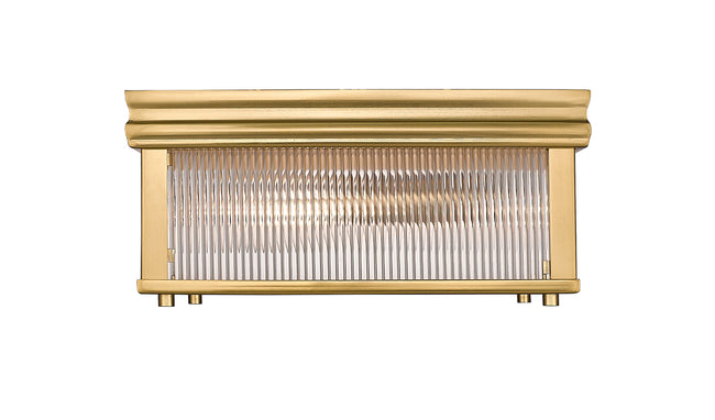 7504FS13-MGLD - Carnaby 2 Light Flush 13" Mount - Modern Gold