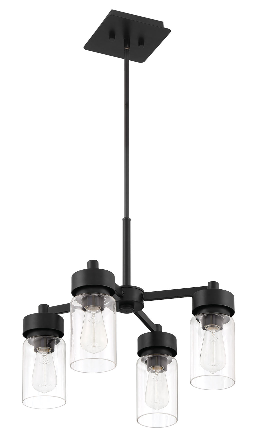57124-MN - Bennet 4 Light 20" Wide Chandelier - Midnight