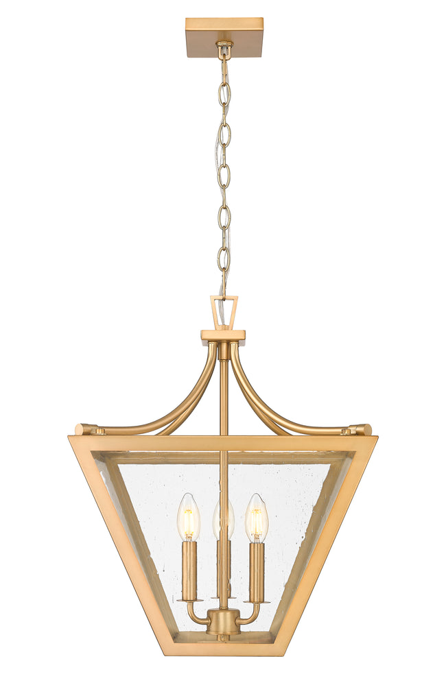 1961-3C-RB - Montalcino 3 Light 16" Chandelier - Rubbed Brass
