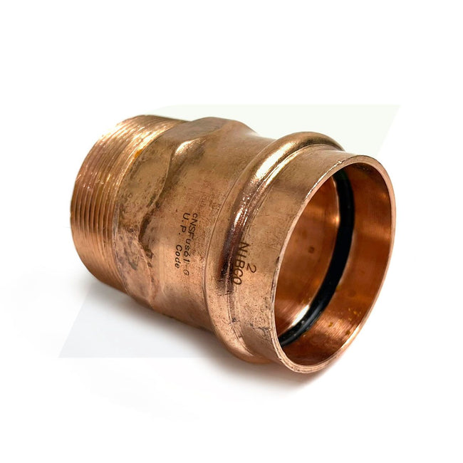 PC604 - Copper 2" Press x Male Adapter