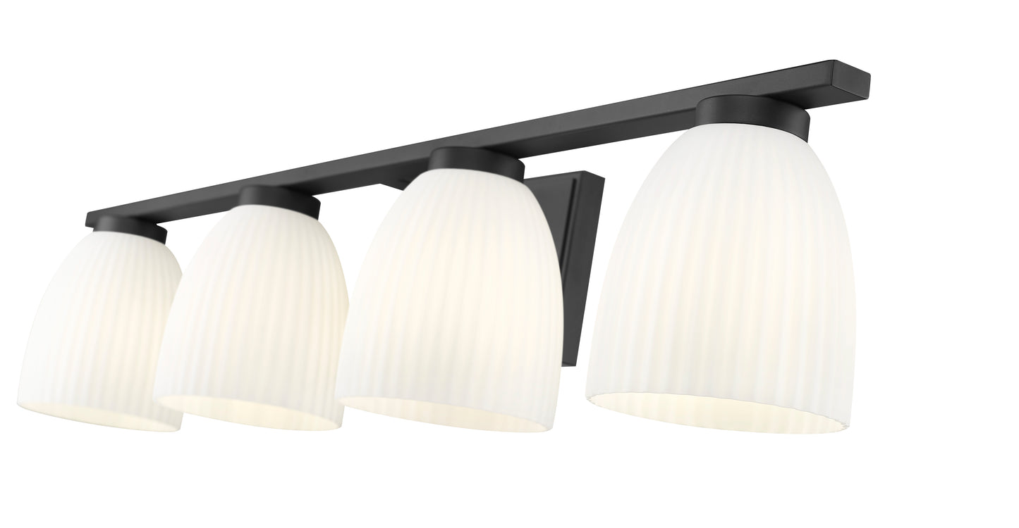7518-4V-MB - Naya 4 Light 32" Vanity - Matte Black