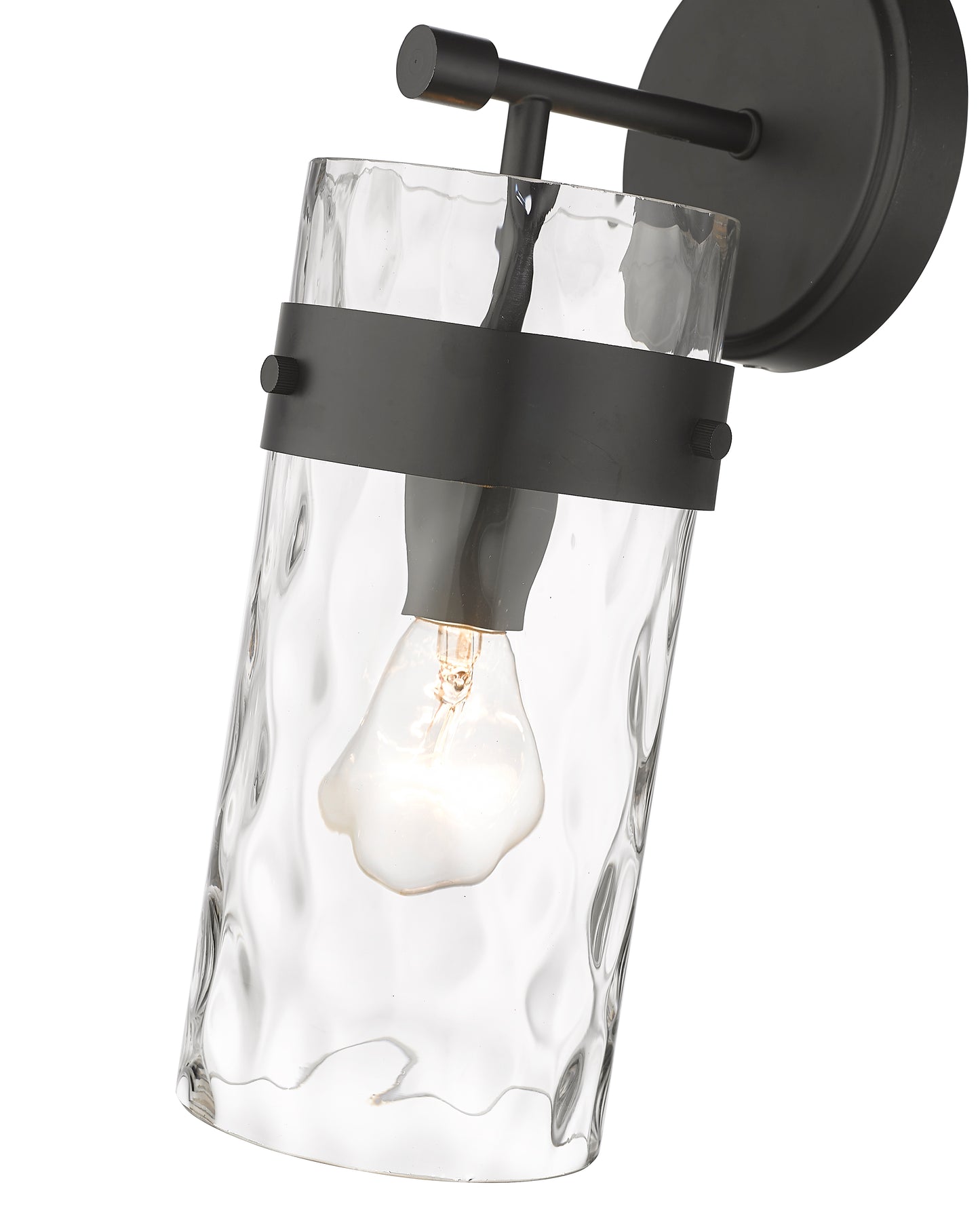 3035-1SS-MB - Fontaine 1 Light Wall 14" Sconce - Matte Black