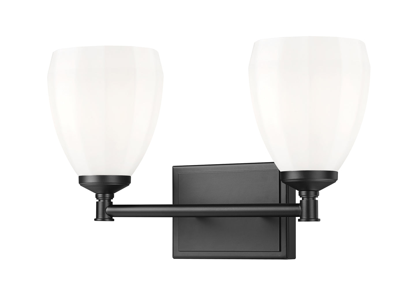 7004-2V-MB - Oren 2 Light 16" Vanity - Matte Black