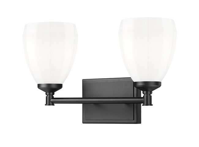 7004-2V-MB - Oren 2 Light 16" Vanity - Matte Black