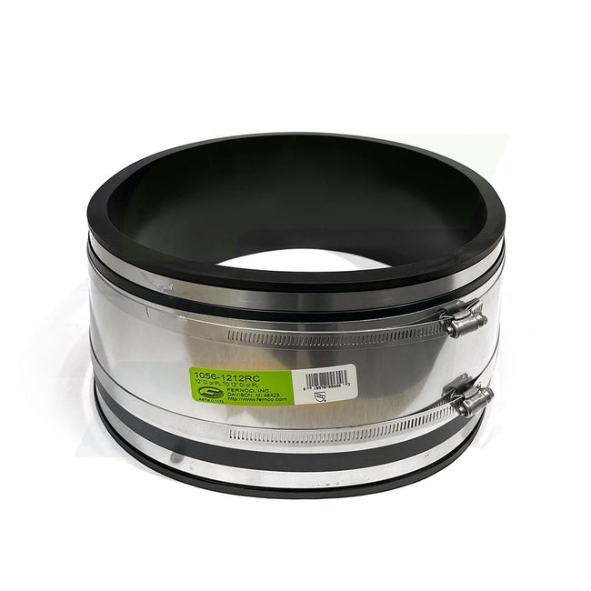 1056-1212RC - 12" Cast Iron / Lead / Plastic / Steel Strong Back PVC Shielded Coupling