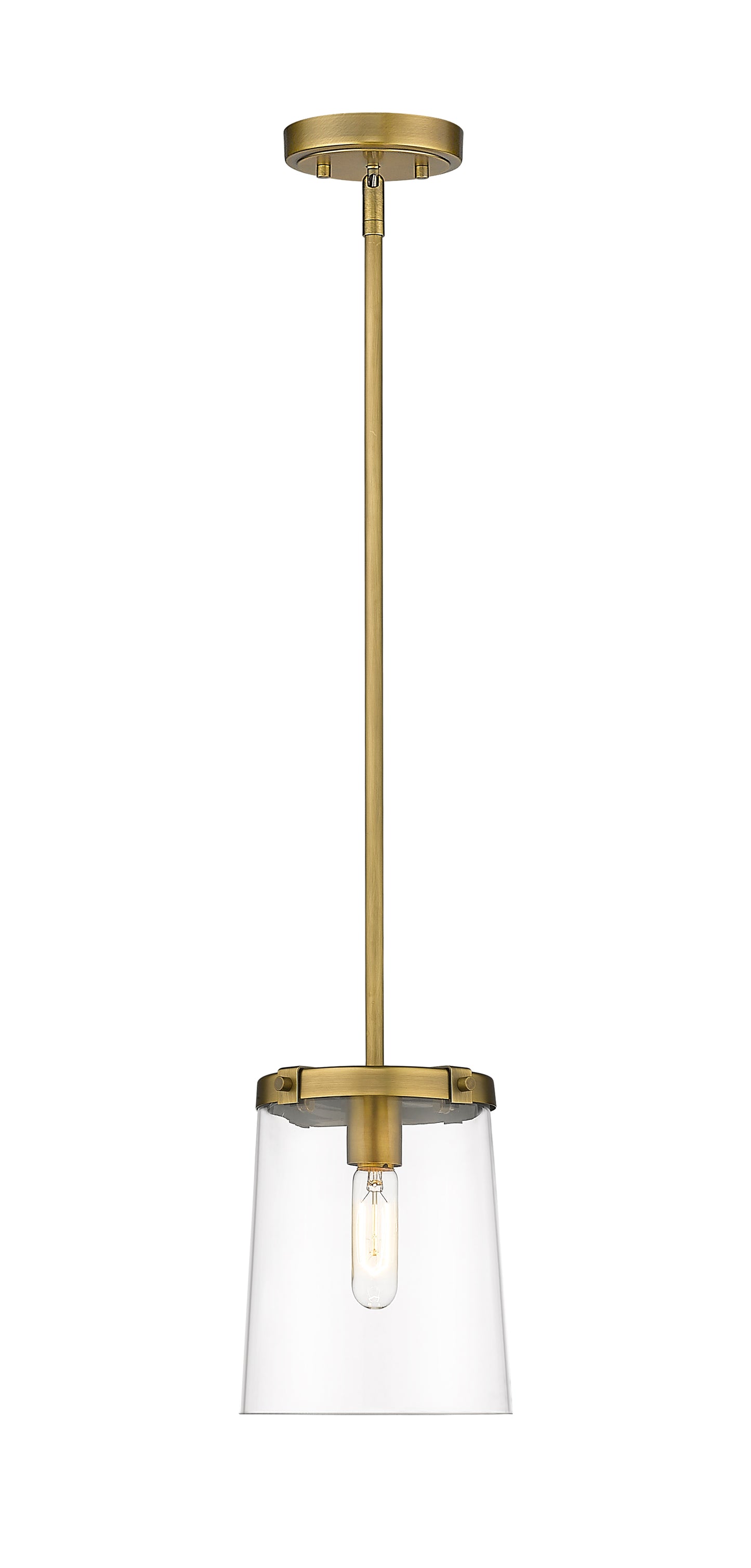 3032MP-RB - Callista 1 Light 8" Pendant - Rubbed Brass