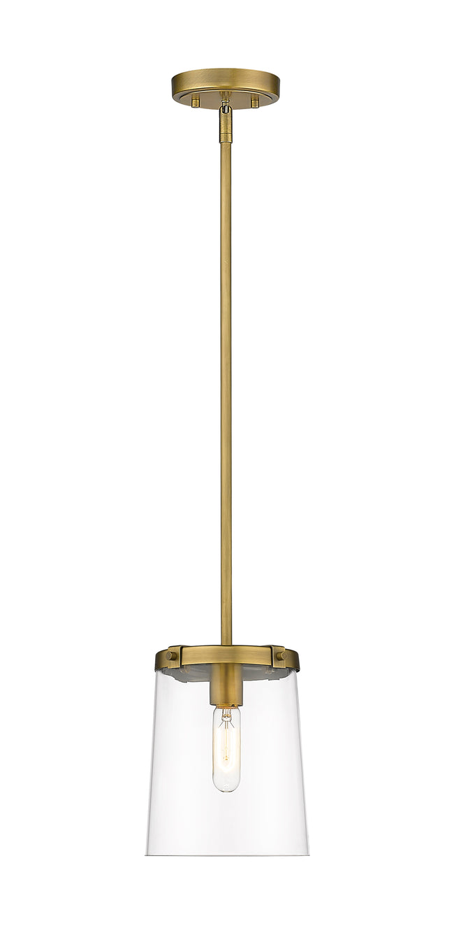 3032MP-RB - Callista 1 Light 8" Pendant - Rubbed Brass