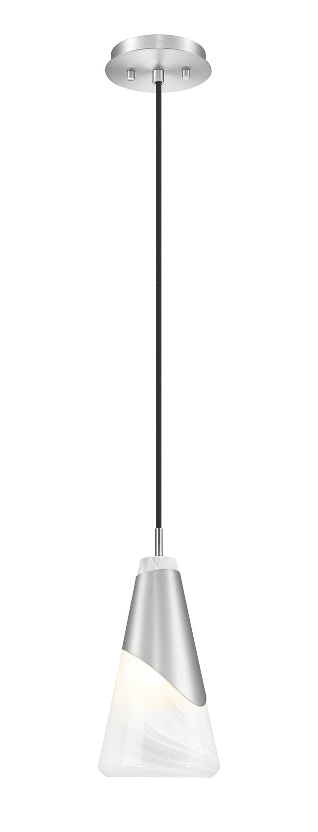 828P6-BN - Aimie 1 Light 6" Pendant - Brushed Nickel