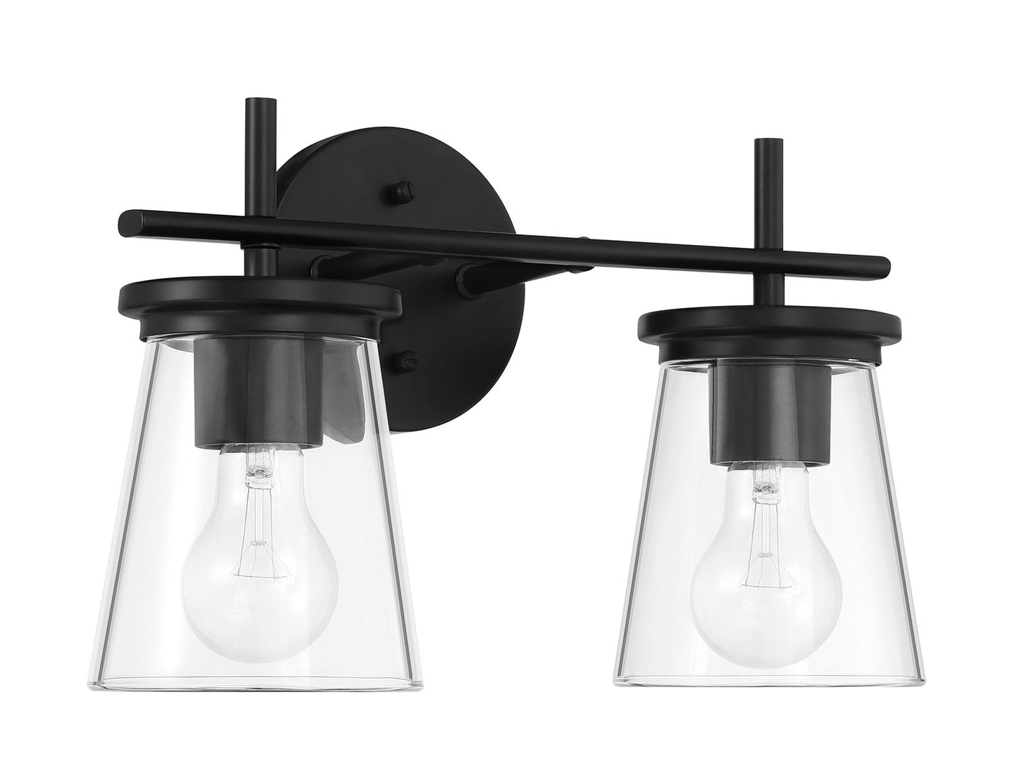 60402-FB - Connell 2 Light 14.5" Wide Vanity Light - Flat Black