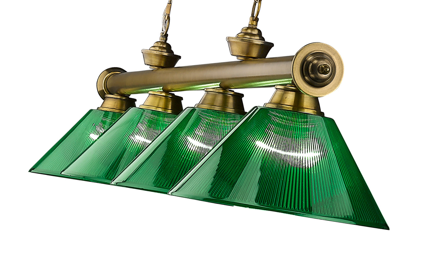2306-4RB-ARG - Cordon 4 Light 81" Billiard - Rubbed Brass