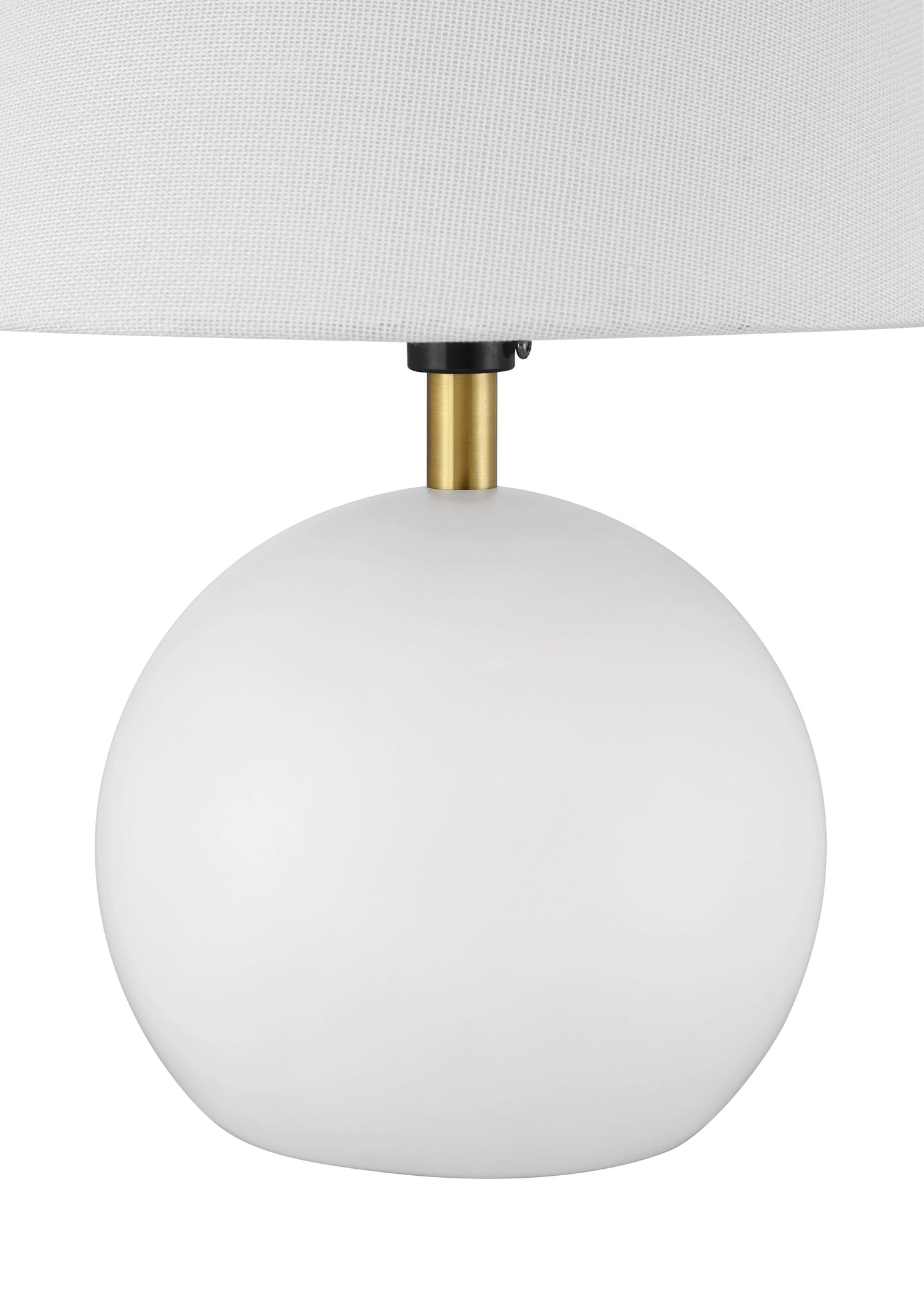 87012WSB-T - Olive 1 Light 11.57" High Table Lamp - White / Satin Brass
